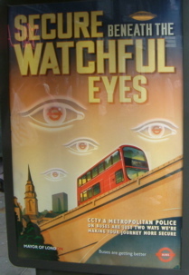 Creepy 'Secure Beneath the Watchful Eyes' poster